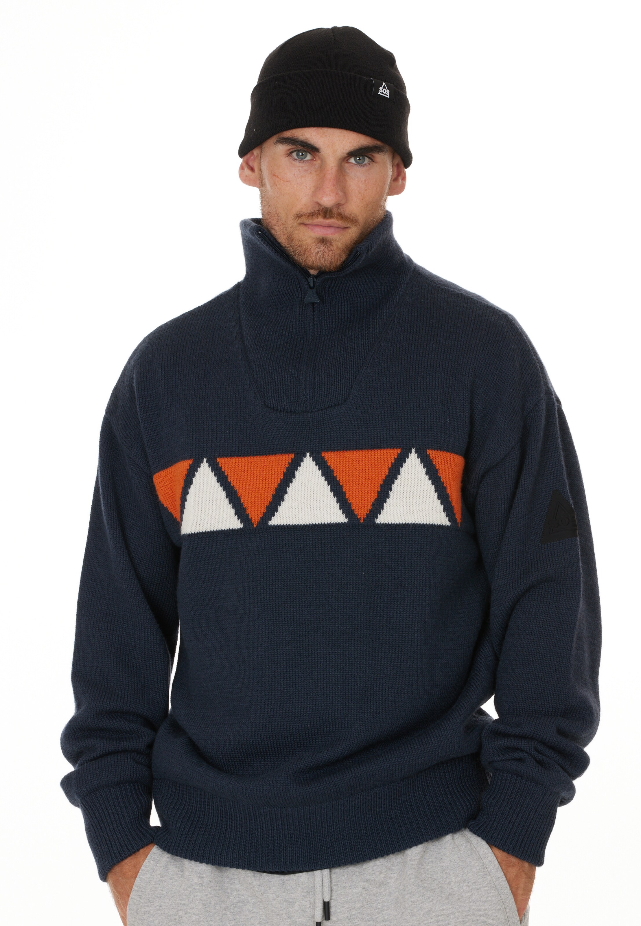 SOS Trui 'Aboda' in Blauw: voorkant