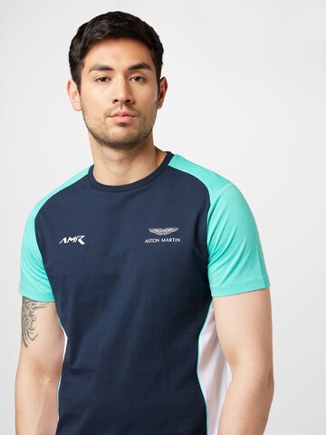 Hackett London T-Shirt 'AMR' in Blau