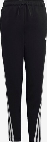 Coupe slim Pantalon de sport 'Future Icons 3-Stripes' ADIDAS SPORTSWEAR en noir : devant