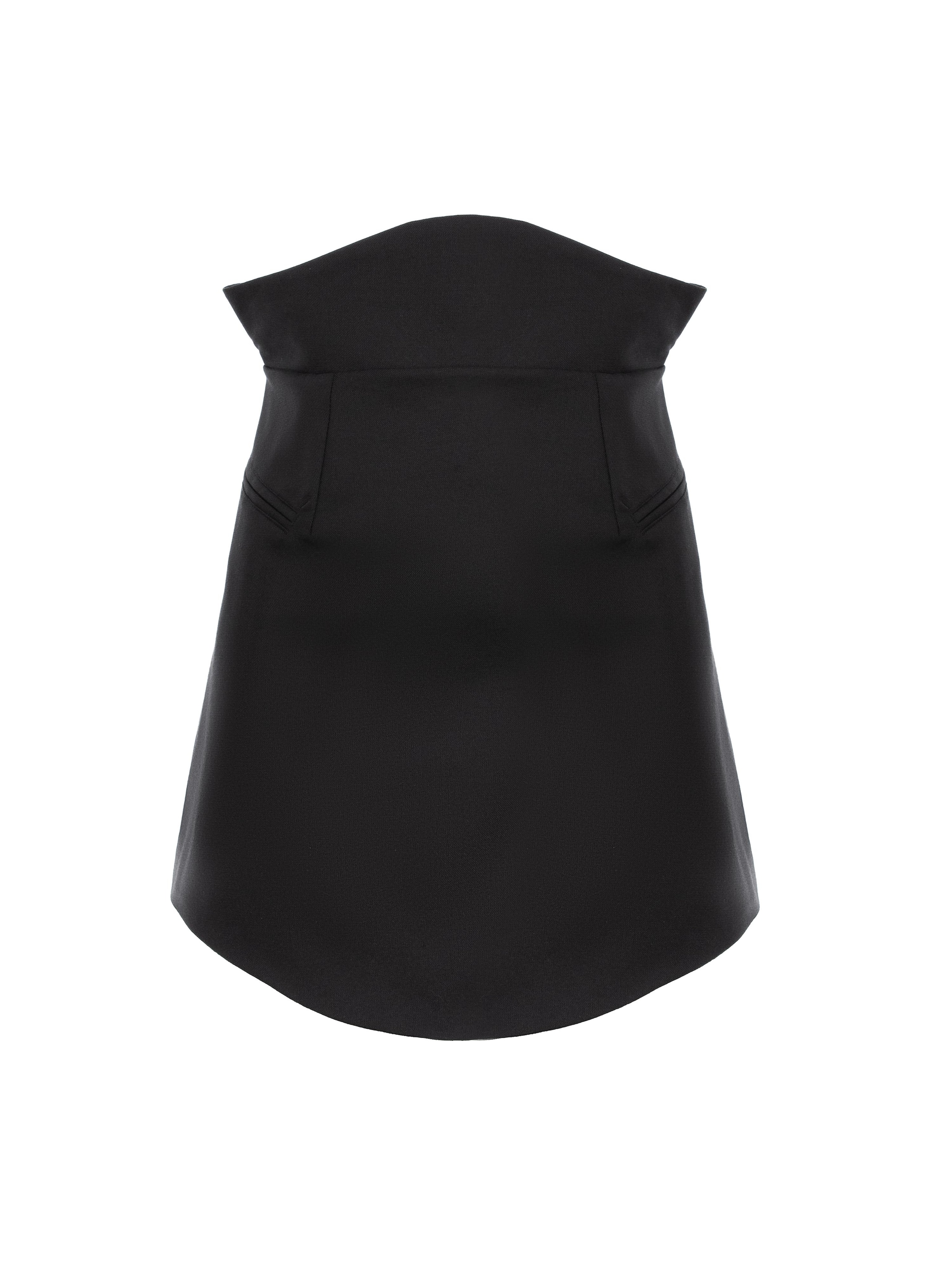 AVENUE N°29 Skirt in Black: front