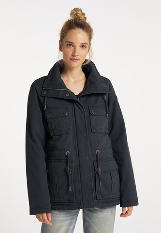 DreiMaster Vintage Winter Jacket in Grey: front