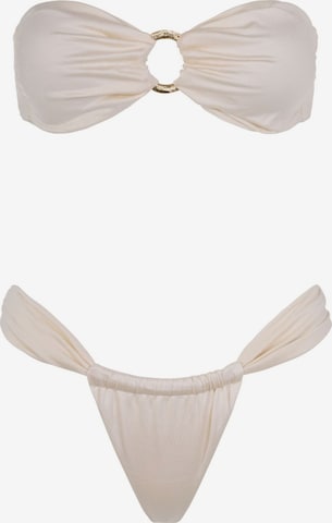 Bikini 'Riviera' Acuarela Brand en blanc : devant