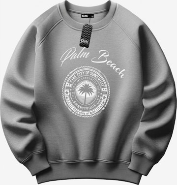 RMK Sweatshirt 'Palm Beach' in Grey: front