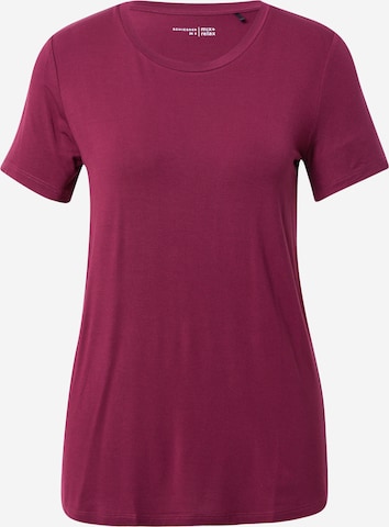 SCHIESSER Pajama Shirt in Purple: front