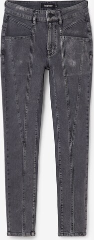 Desigual Slimfit Jeans in Zwart: voorkant