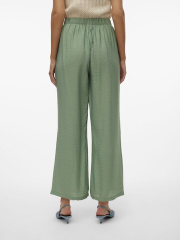 VERO MODA Wide leg Broek 'JOSIE' in Groen