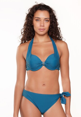 LingaDore T-shirt Bikini in Blauw: voorkant