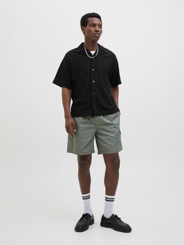 JACK & JONES Comfort fit Button Up Shirt in Black