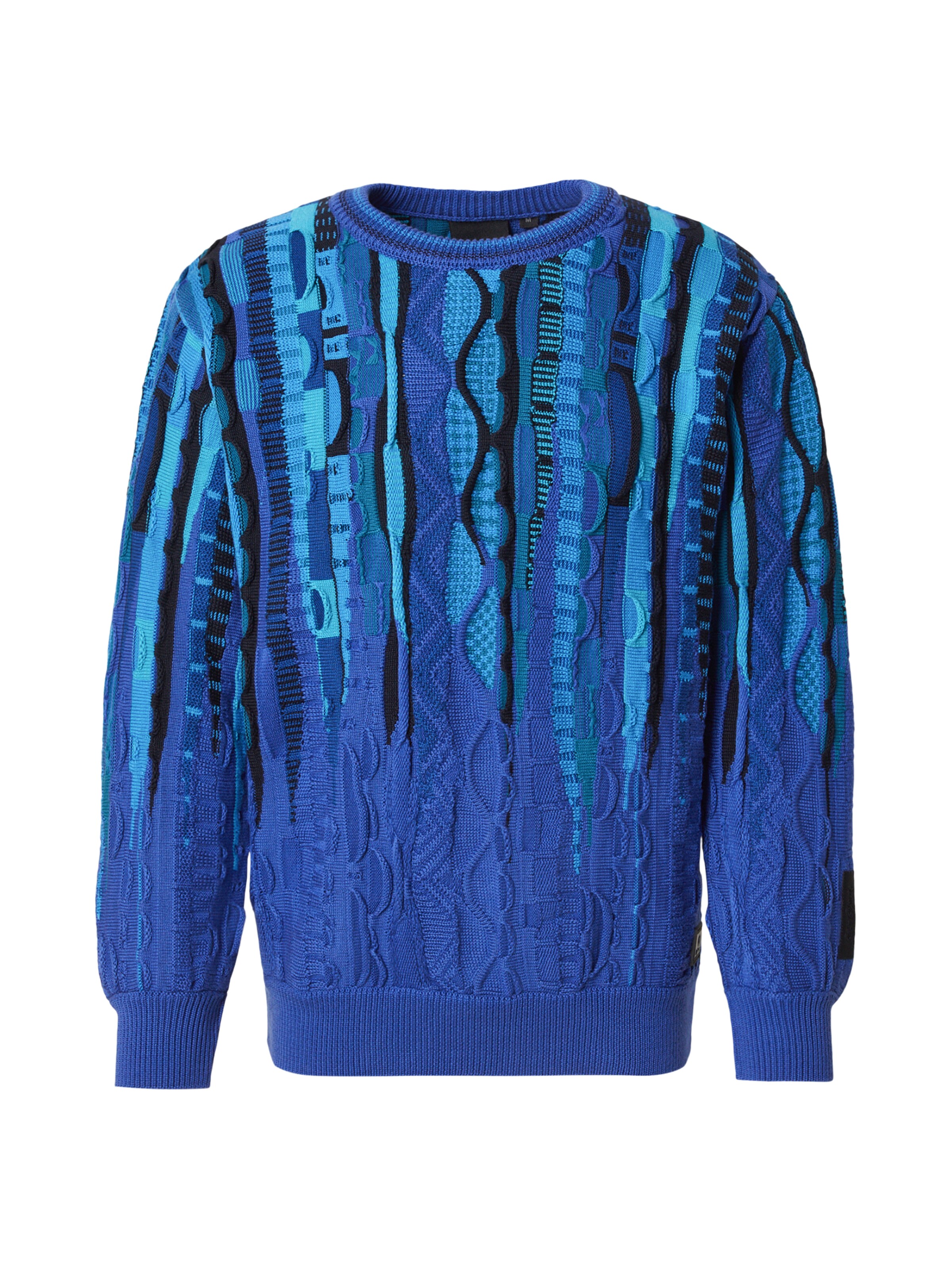 Carlo Colucci Džemperis, krāsa - zils / ūdenszils / tumši zils, Preces skats