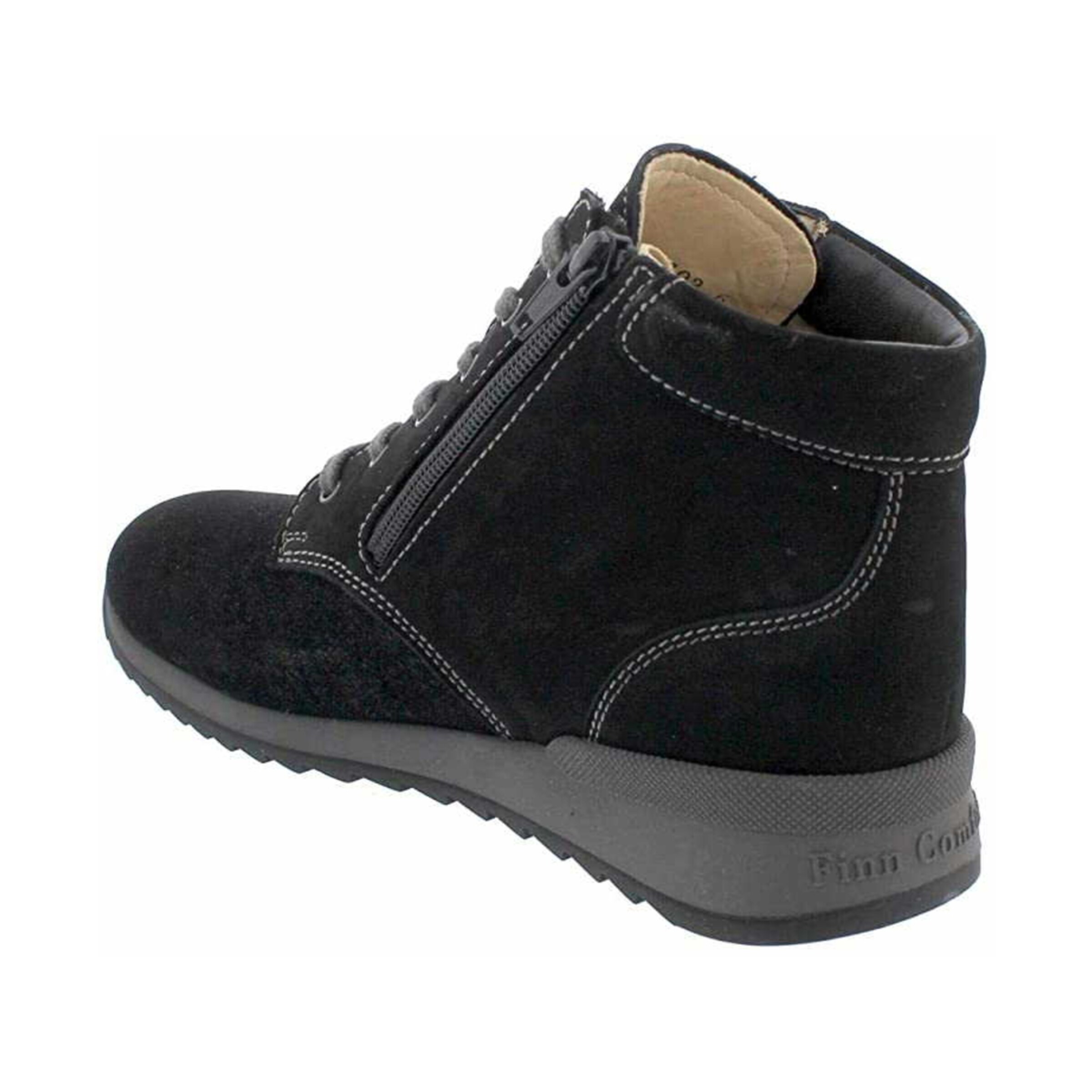 Finn Comfort Schnürstiefelette 'Trient' in Schwarz