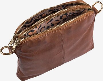 Orchid Clutch 'Marguerite' in Brown