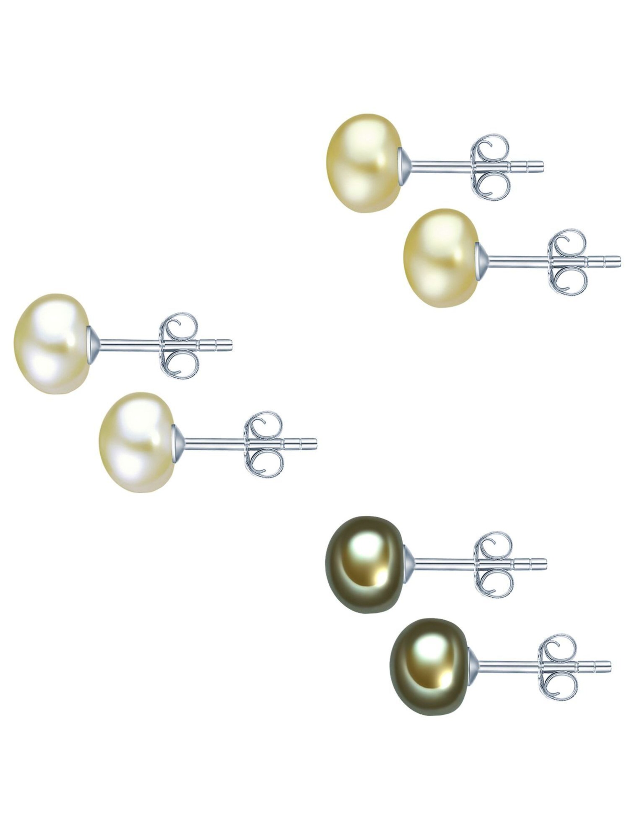 Boucles d'oreilles Valero Pearls en mélange de couleurs