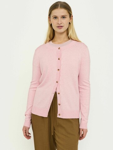 Cardigan ' SRMarla ' Soft Rebels en rose : devant