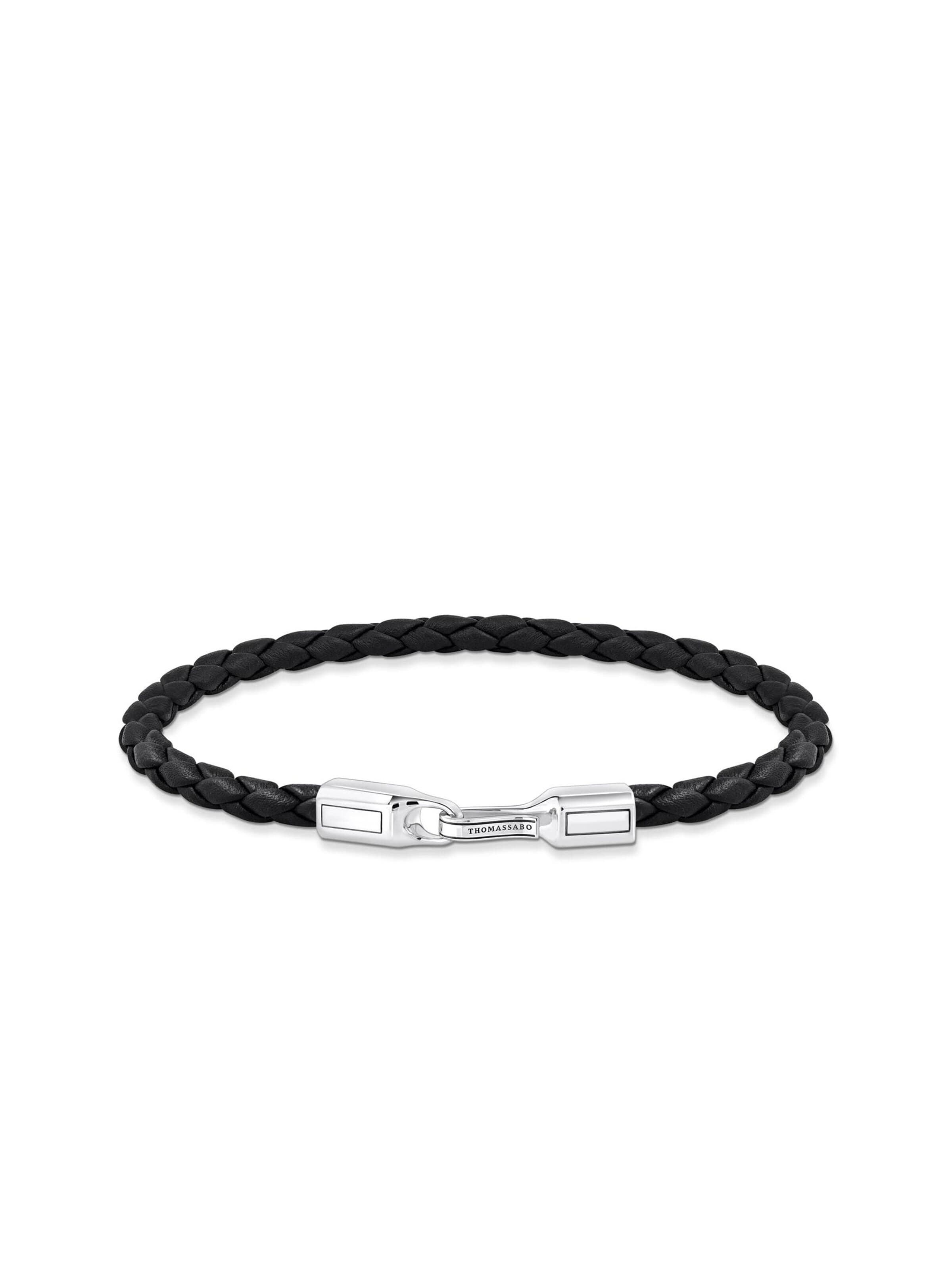 Thomas Sabo Armband in Schwarz: Vorderseite