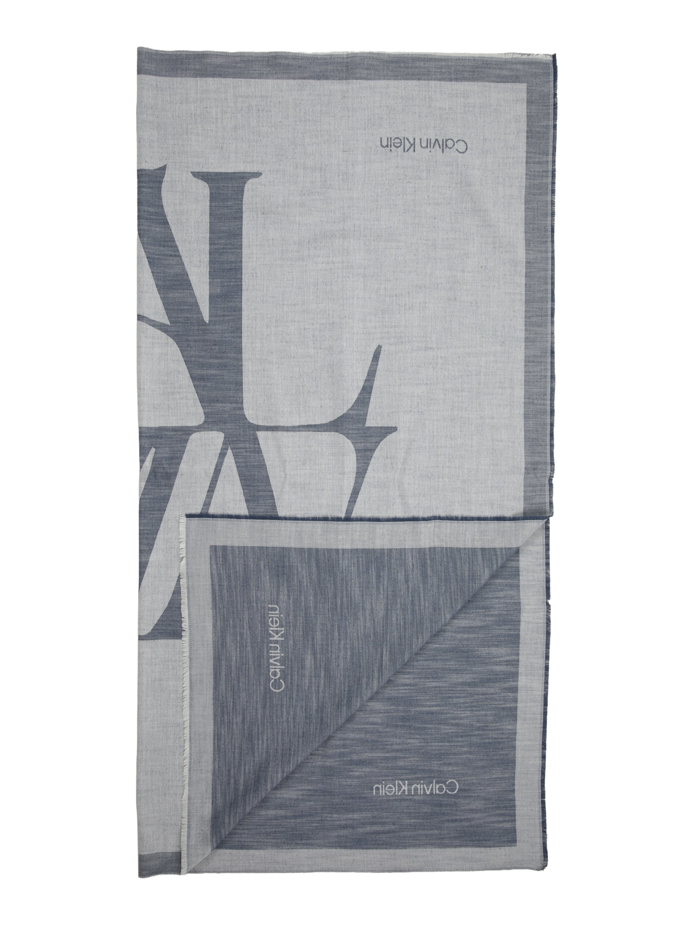 Calvin Klein Φουλάρι σε μπλε: μπροστά