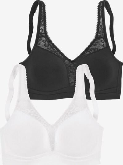 PETITE FLEUR Soutien-gorge en noir / blanc, Vue avec produit