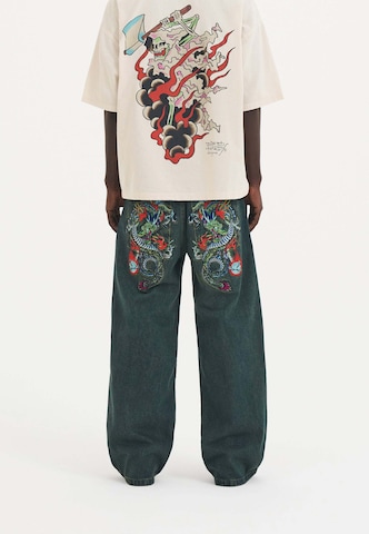 Ed HardyLoosefit Traperice 'Fireball Dragon' - zelena boja