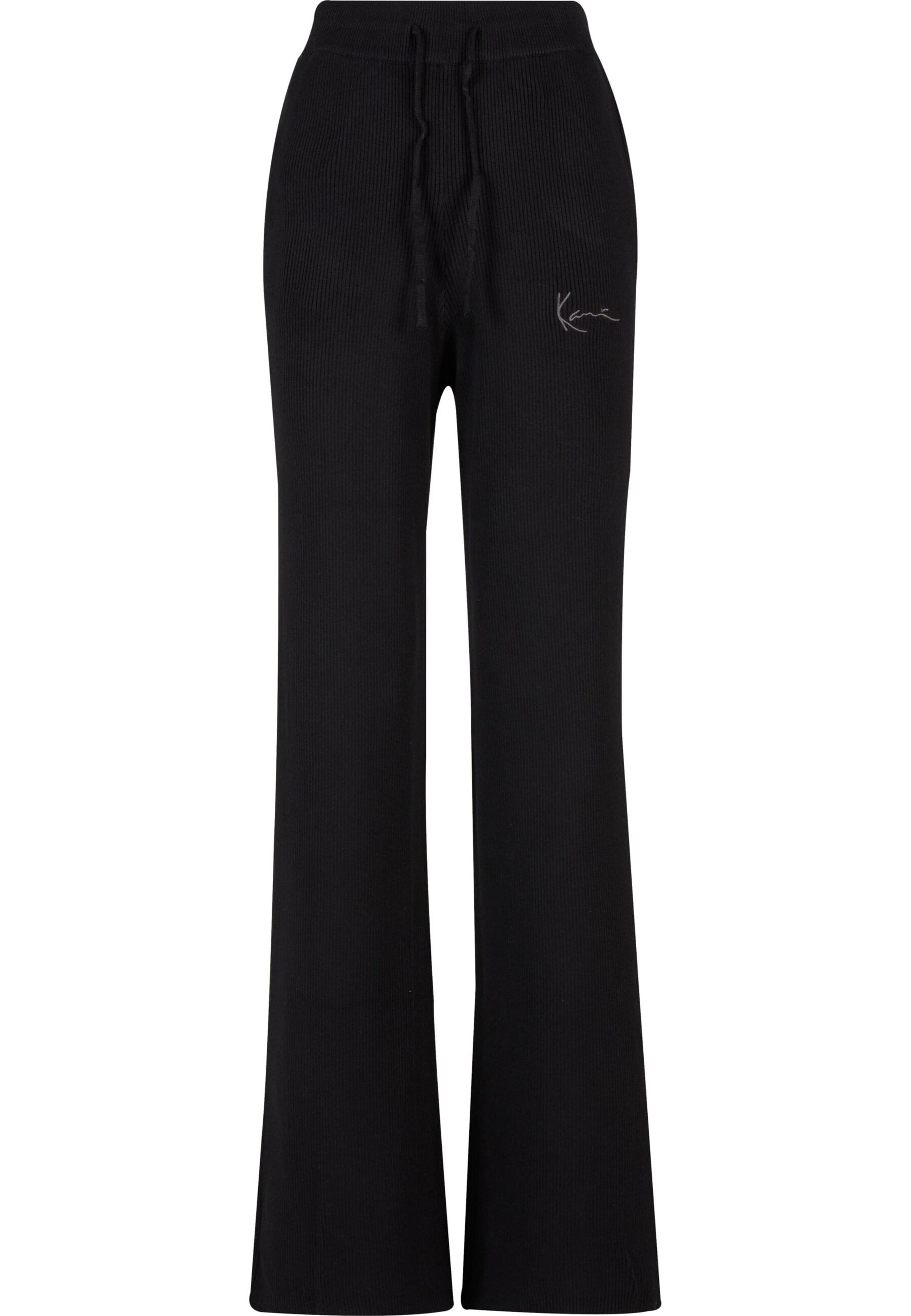 Wide Leg Pantalon Karl Kani en noir : devant