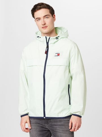 Tommy Jeans Between-Season Jacket 'CHICAGO' in Green: front