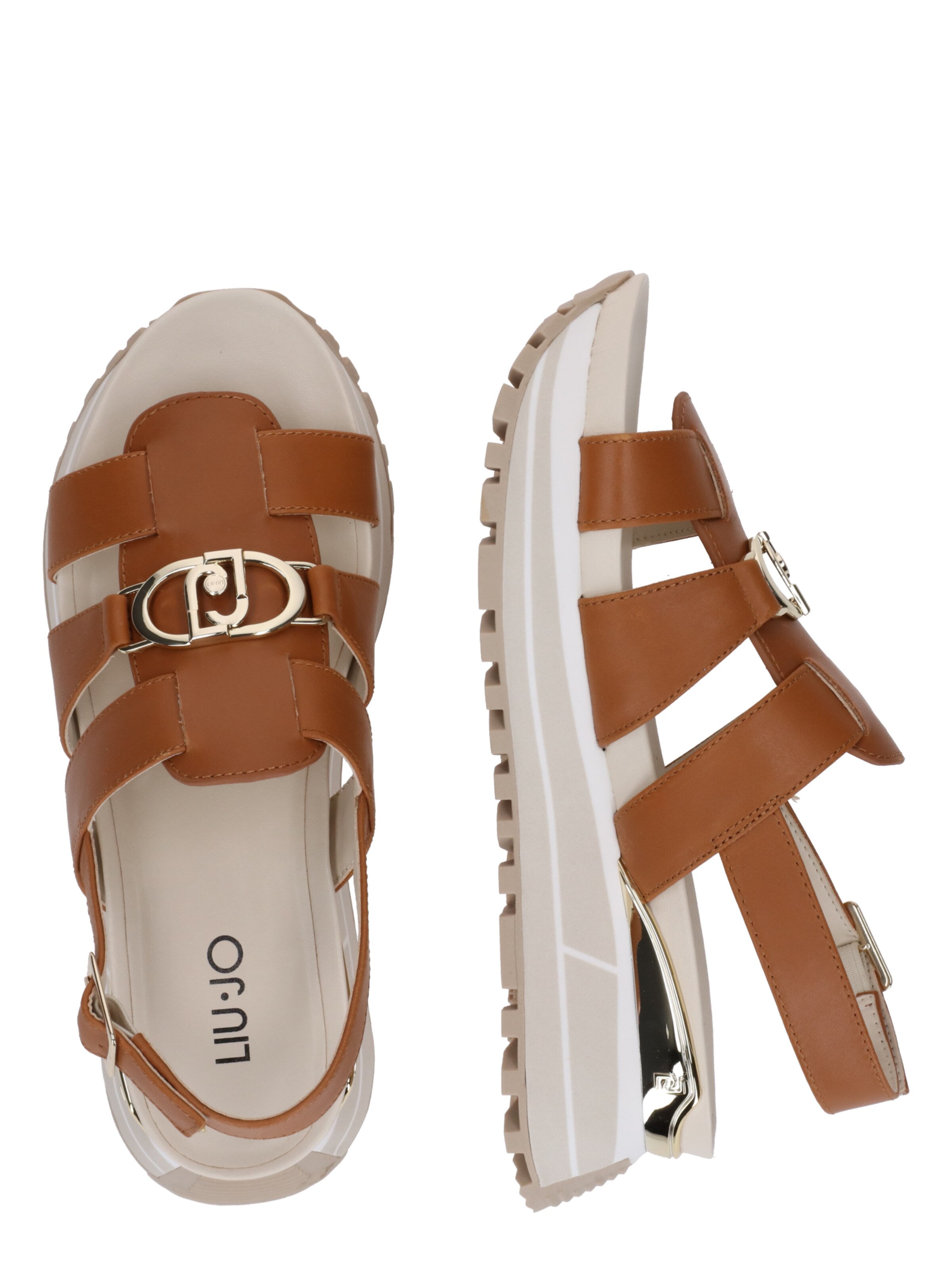 Liu Jo Sandały 'MAXI WONDER' w kolorze brązowy