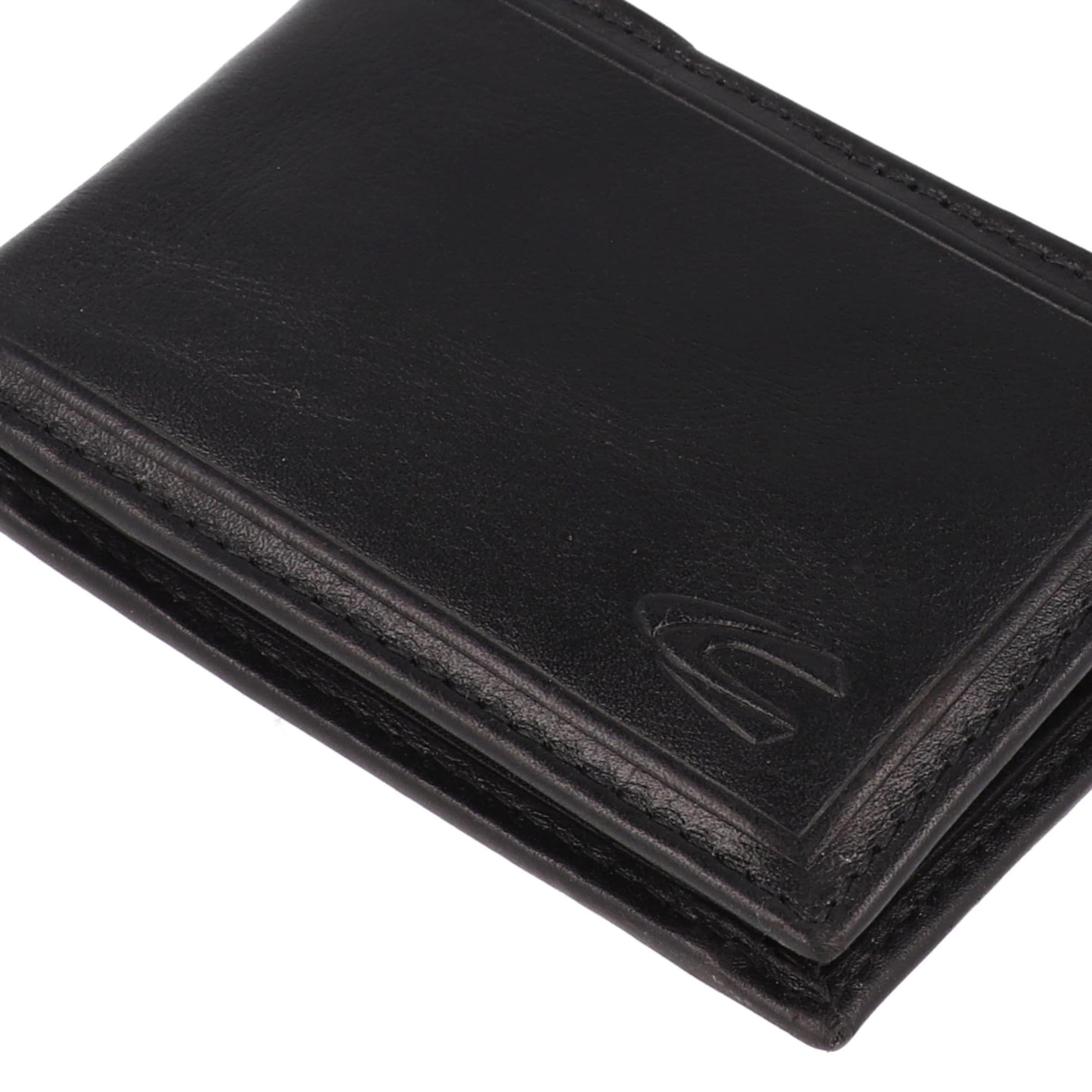 CAMEL ACTIVE Portemonnee 'Wood' in Zwart