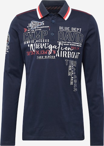 CAMP DAVID Shirt 'Alaska Ice Tour' in Blue: front