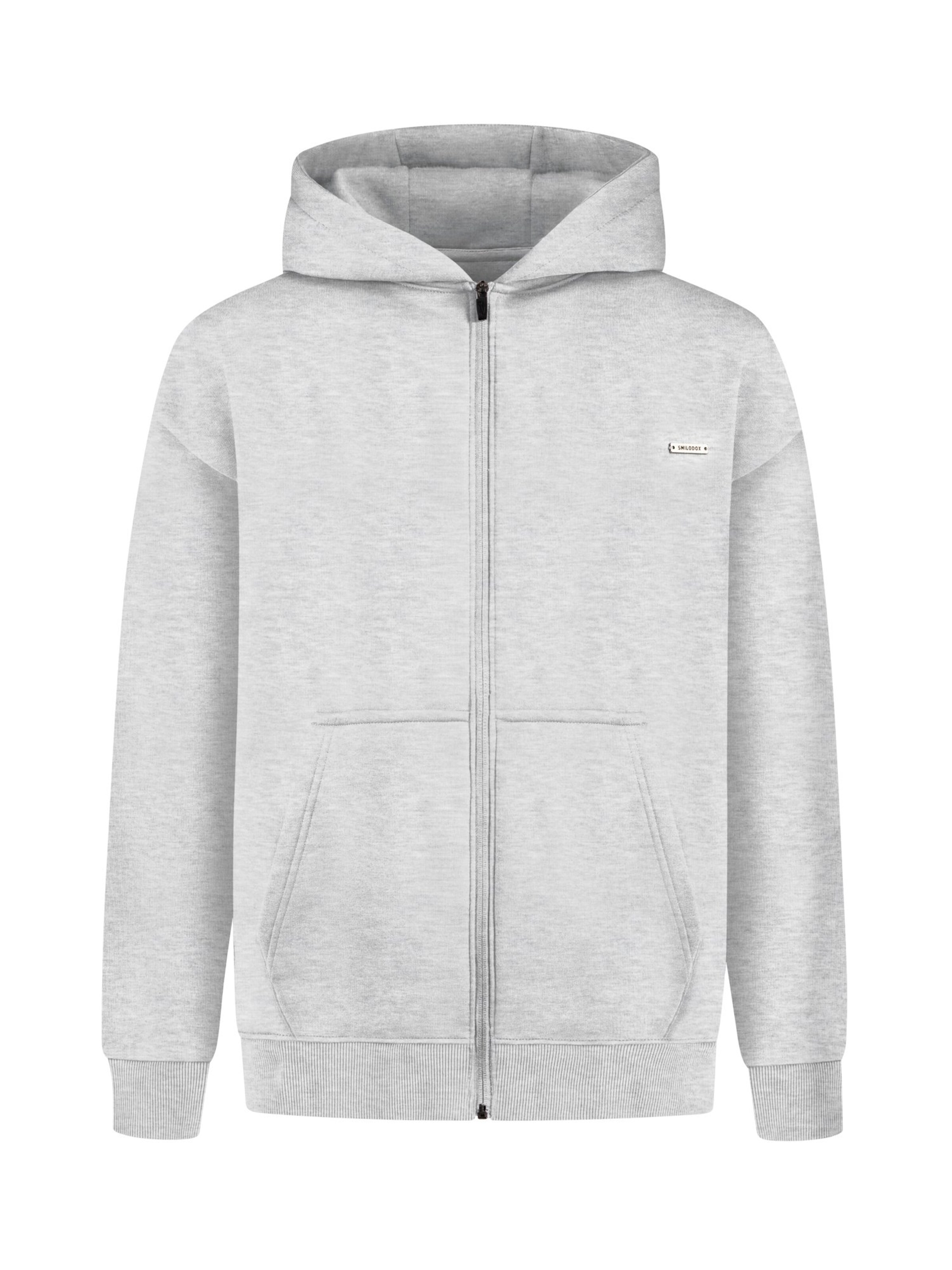 Smilodox Sweat jacket in Grey: front