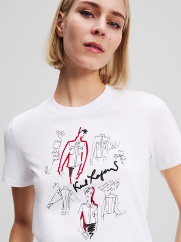 Karl Lagerfeld Shirt 'Karl Series' in White
