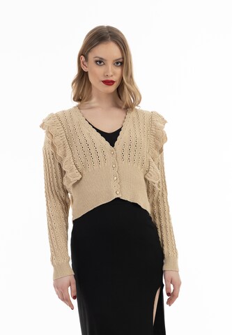 faina Strickjacke in Beige