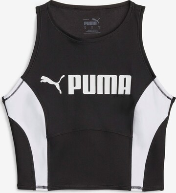 PUMA Sporttop in Zwart: voorkant