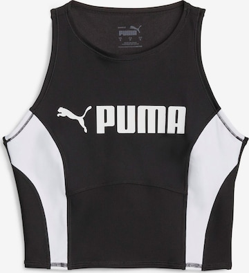 PUMA - Top deportivo en negro: frente