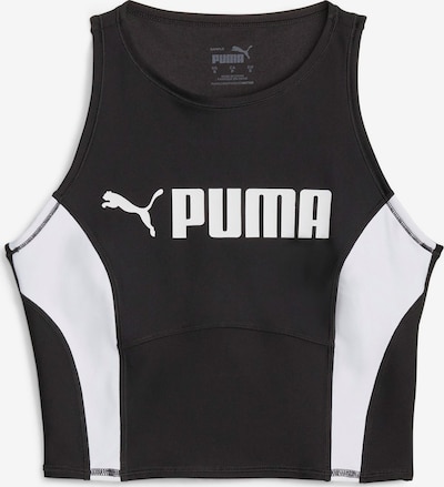 PUMA Sportski top u crna / bijela, Pregled proizvoda