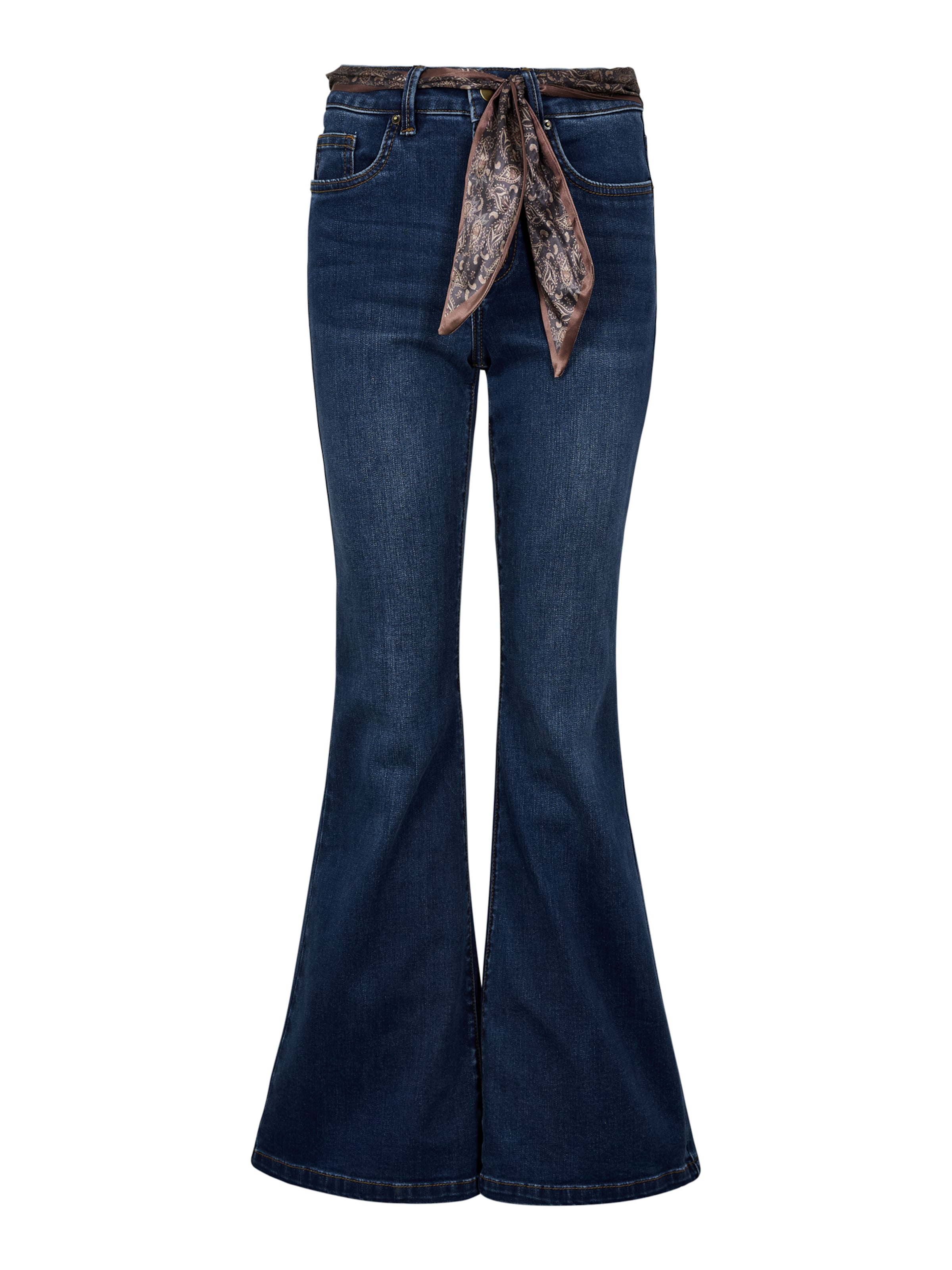 Apricot Bootcut Jeans ' Lulu' in Blauw: voorkant