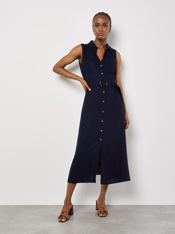Apricot Jurk in Blauw: voorkant
