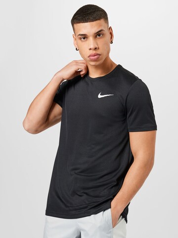 T-Shirt fonctionnel 'Superset' NIKE en noir : devant