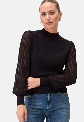 zero Sweater in Black: front