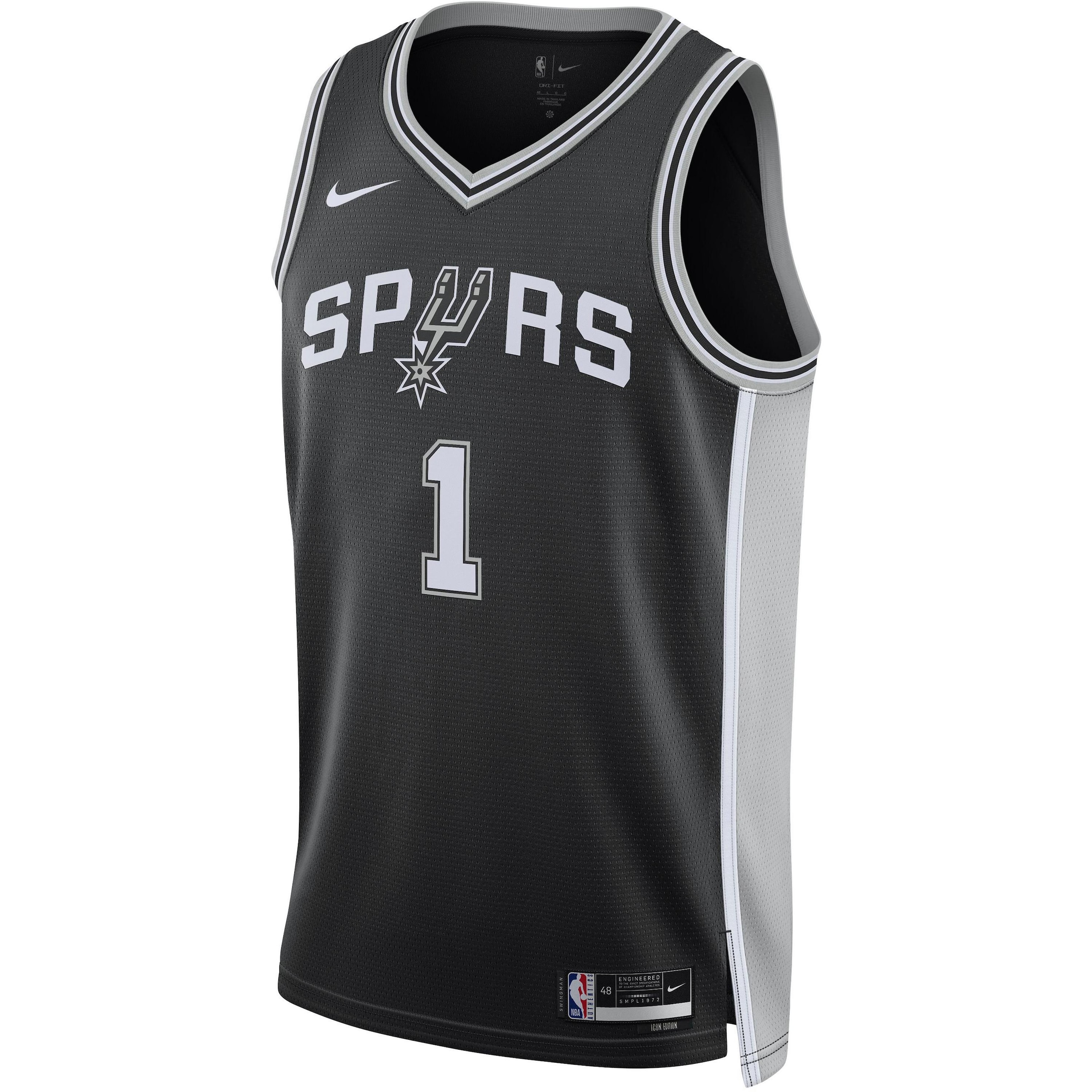 NIKE Jersey 'San Antonio Spurs' in Black: front