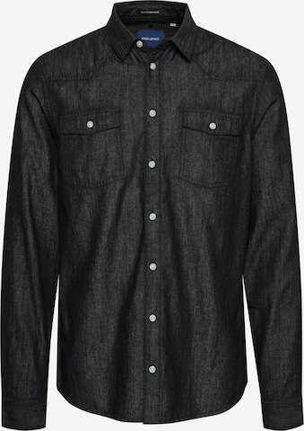 BLEND Button Up Shirt 'Nantes' in Black: front