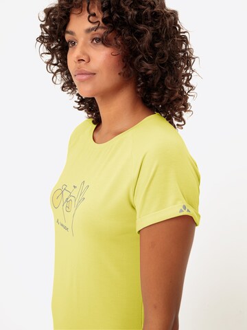 VAUDE Functioneel shirt ' W Cyclist 2 T ' in Geel
