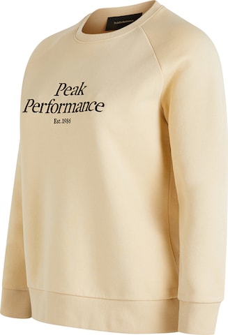 PEAK PERFORMANCE Sweatshirt 'Crew' in Beige