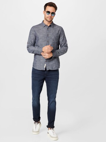 MUSTANG Regular fit Button Up Shirt 'Casper' in Blue