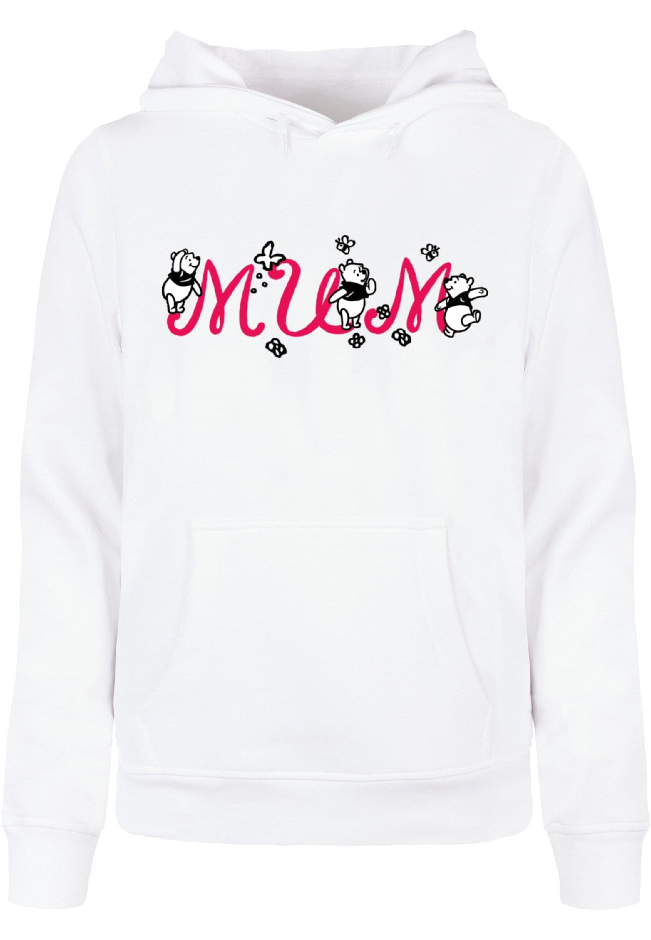 ABSOLUTE CULT Sweatshirt 'Mother's Day - Winnie The Pooh Mum' in White: front