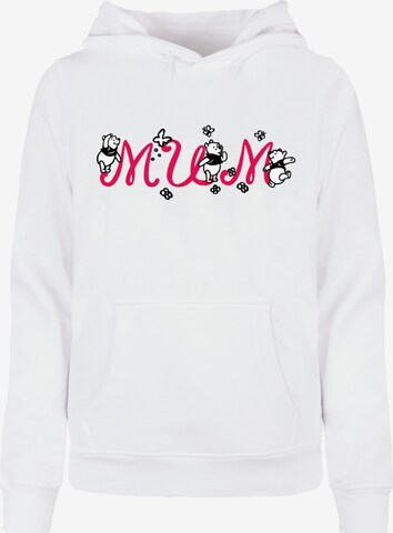 ABSOLUTE CULT Sweatshirt 'Mother's Day - Winnie The Pooh Mum' in White: front