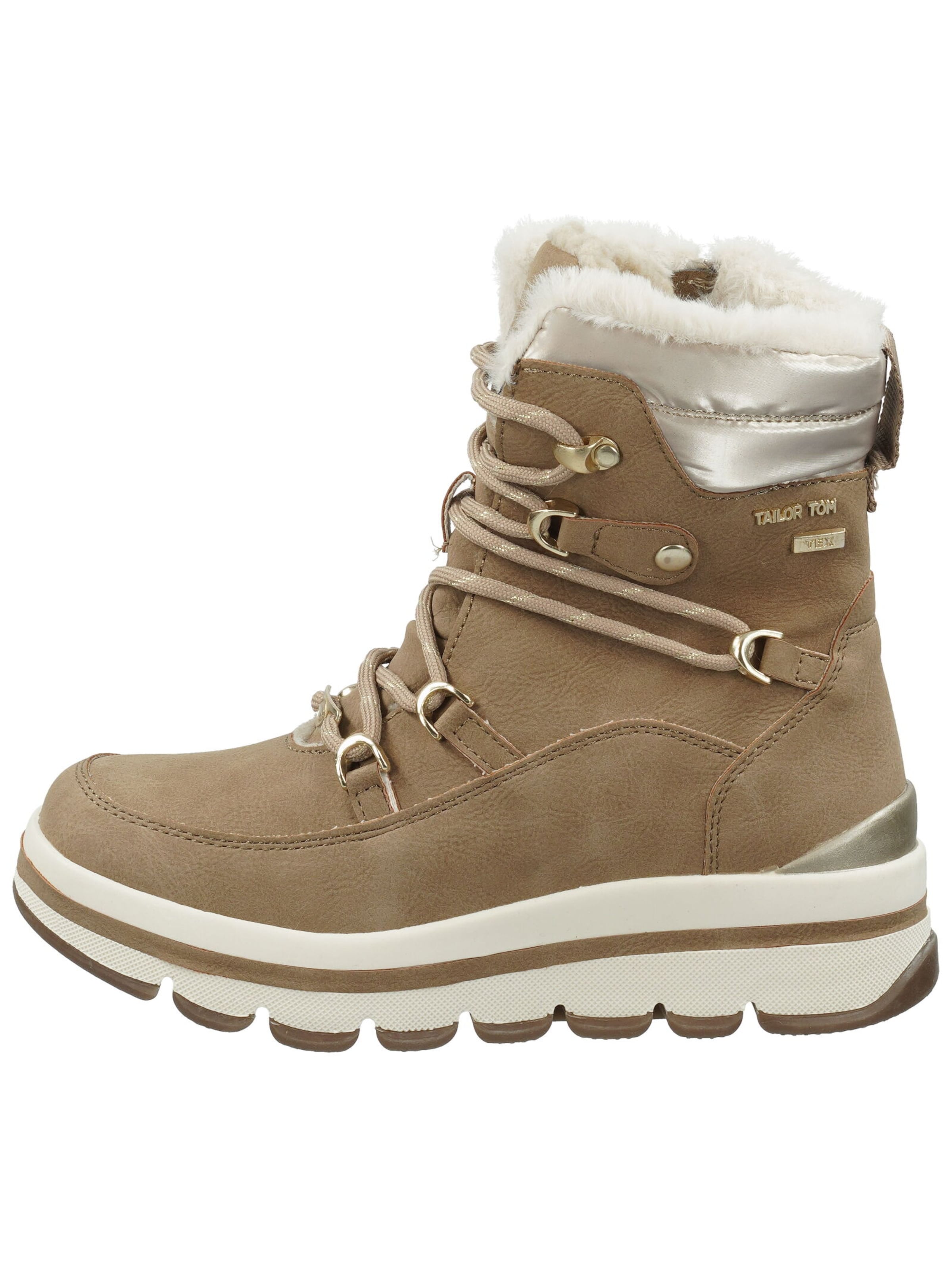 TOM TAILOR Snowboots in Beige