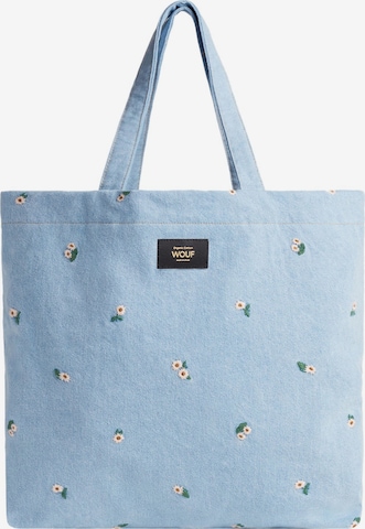 Borsa a spalla di Wouf in blu: frontale