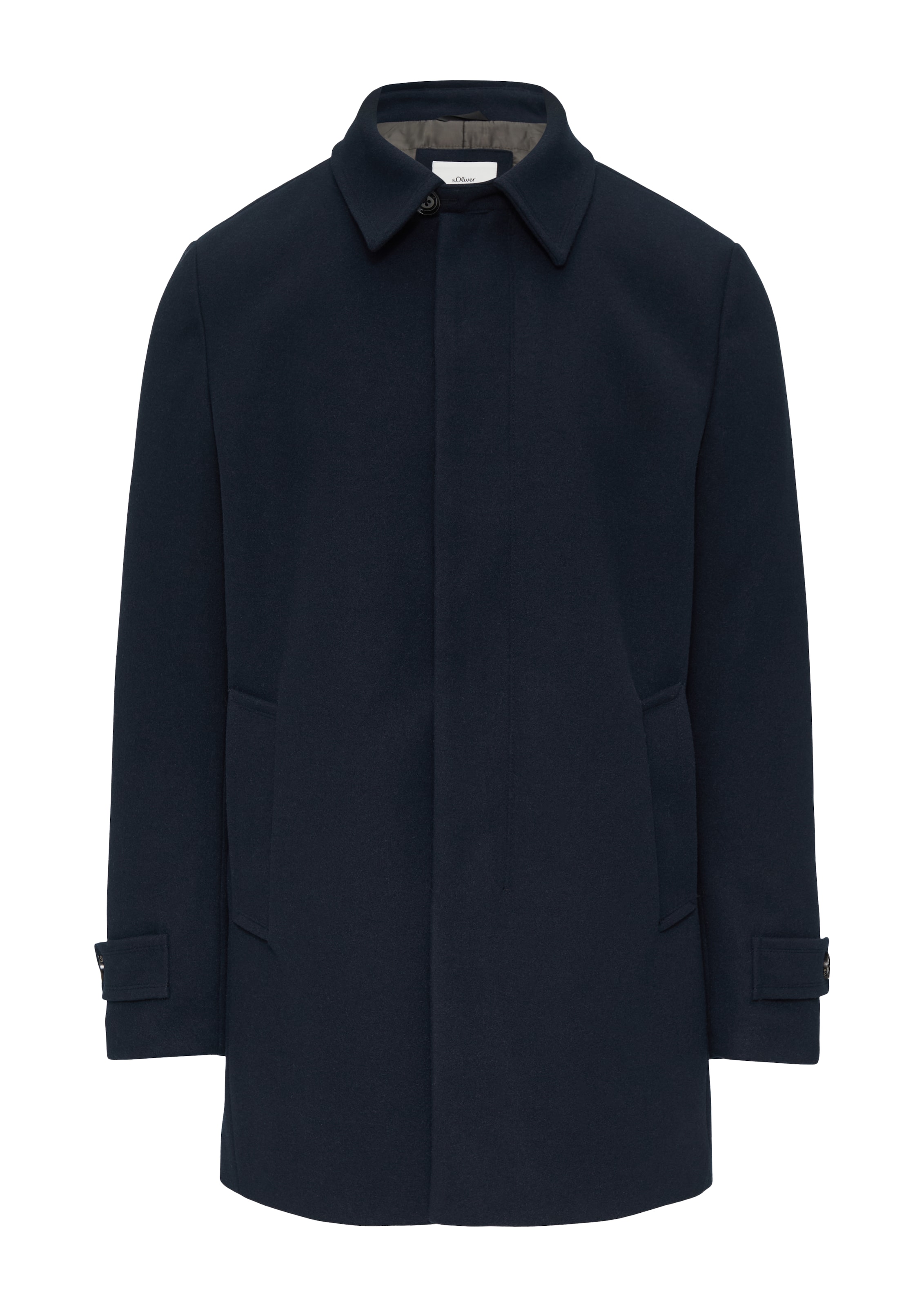 s.Oliver BLACK LABEL Winterjas in Blauw: voorkant