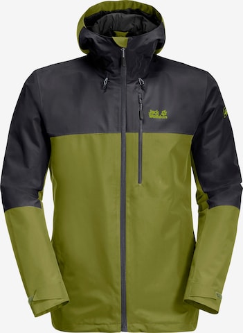 JACK WOLFSKIN Outdoor jacket in Green: front