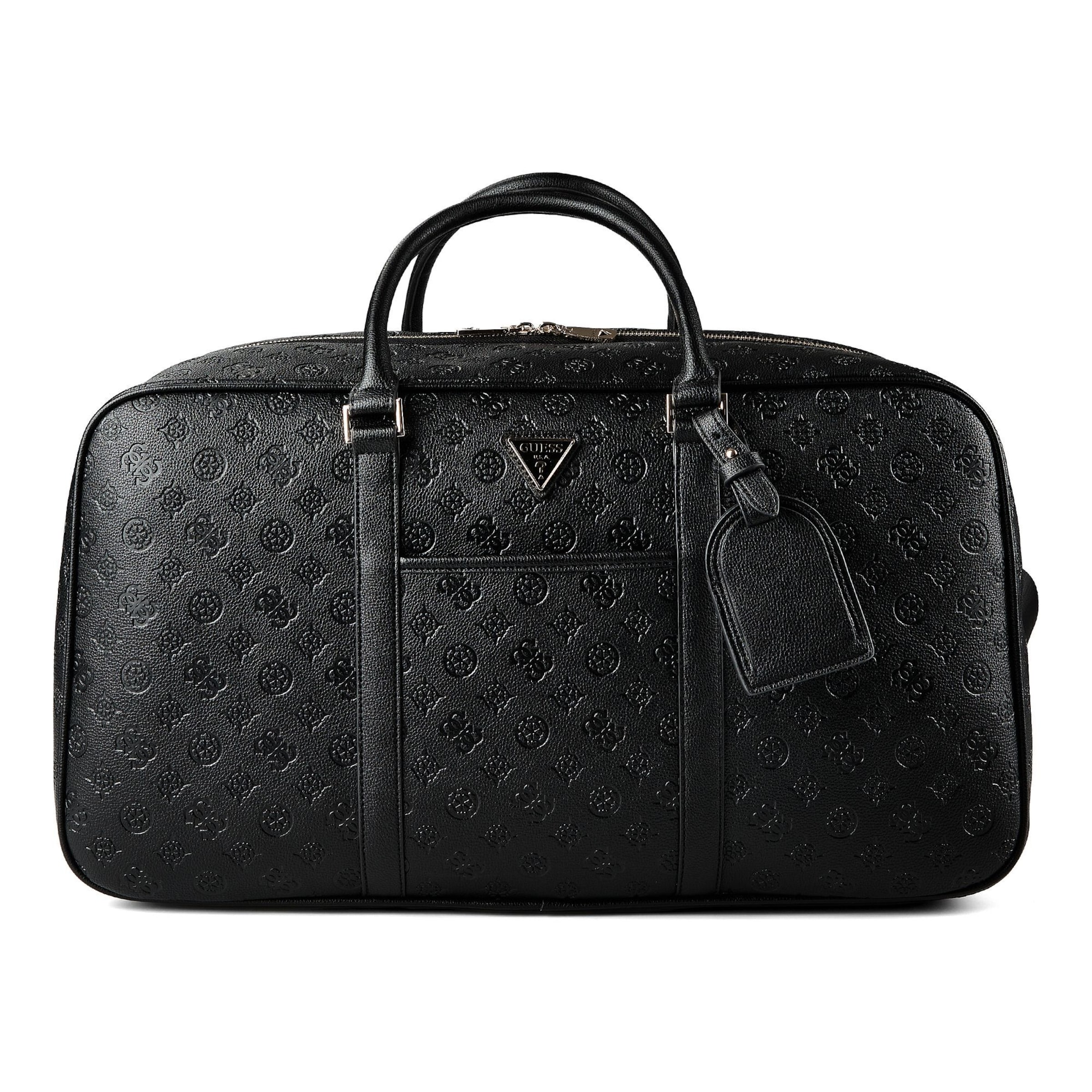 Borsa weekend 'Wilder' di GUESS in nero: frontale