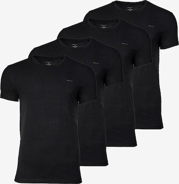 GANT - Camiseta en negro: frente