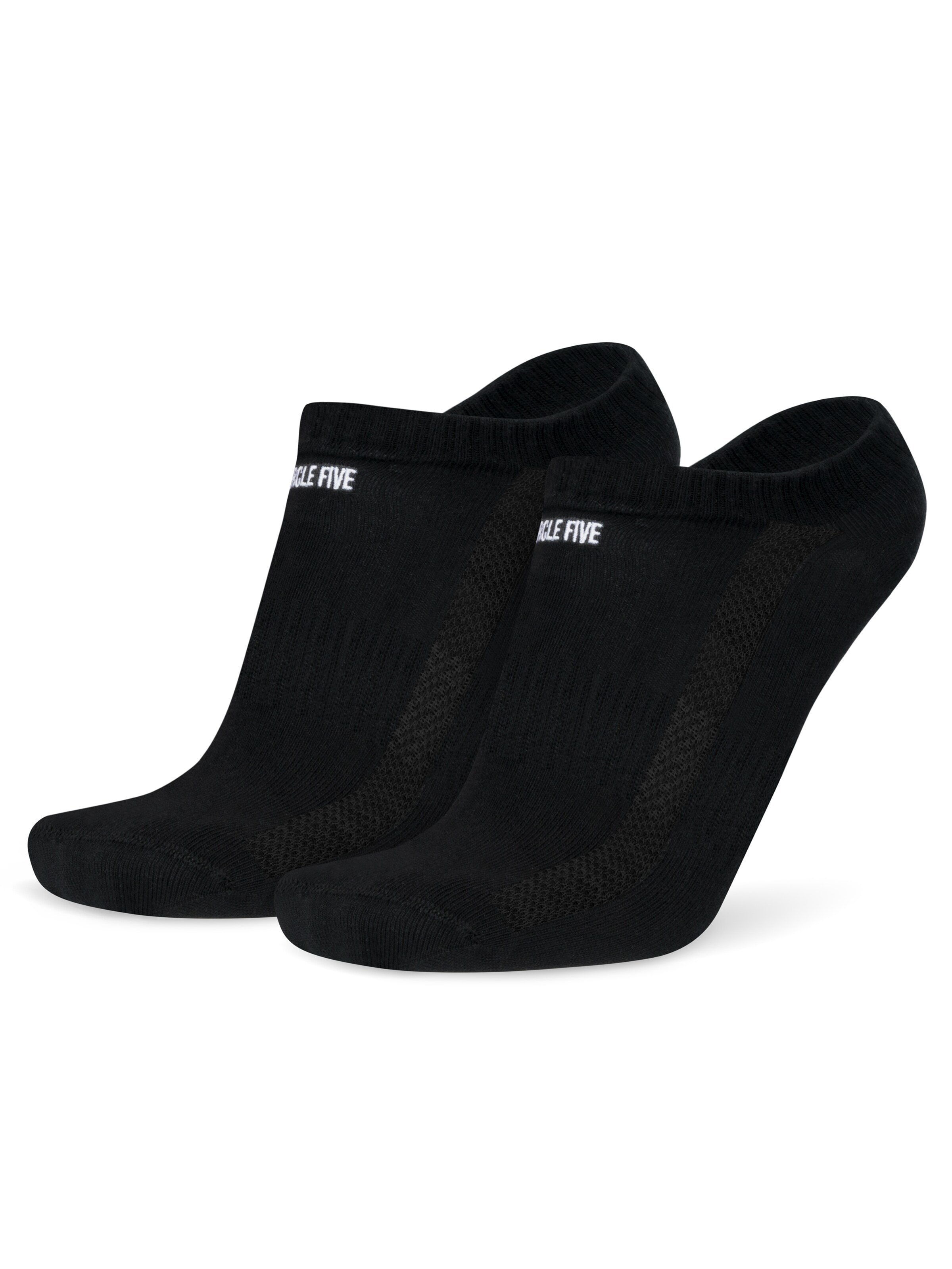 Circle Five Ankle Socks '6 Paar Sneaker-Socken Silikongrip ohne verrutschen' in Black: front